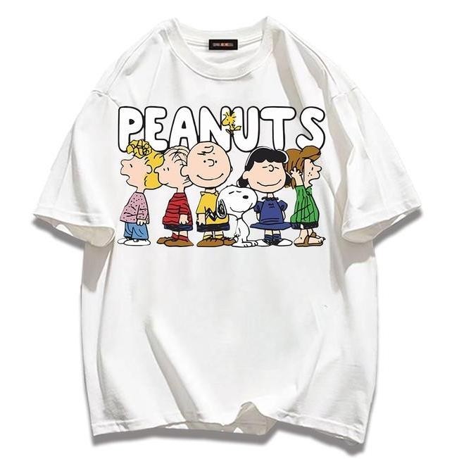 เสื้อคอตตอนสกรีนลายน่ารักมาก(yep)พร้อมส่งจากกรุงเทพเสื้อลายPEANUTพัทนี