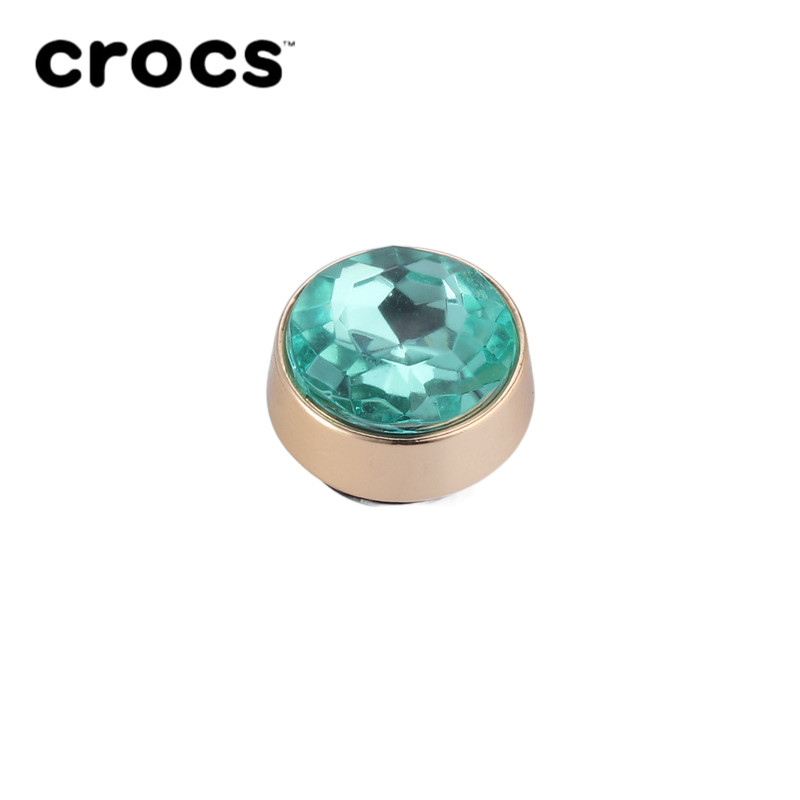 Jibbitz Crocs หัวเข็มขัดโลหะ รูปดอกไม้ หลากสี สําหรับตกแต่งรองเท้า