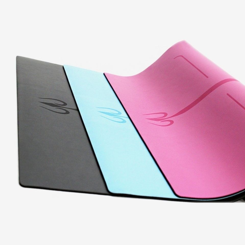 ! #@ Natural Rubber Pu Yoga Mat Non-Slip Newly Rich Mat Professional Body Line Yoga Mat Beginner Spo