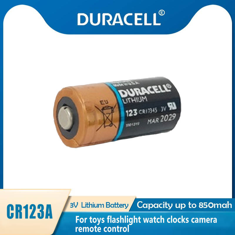 Duracell CR123A CR123 123A 123 CR17345 แบตเตอรี่ลิเธียม 3V สําหรับออดประตูกล้อง