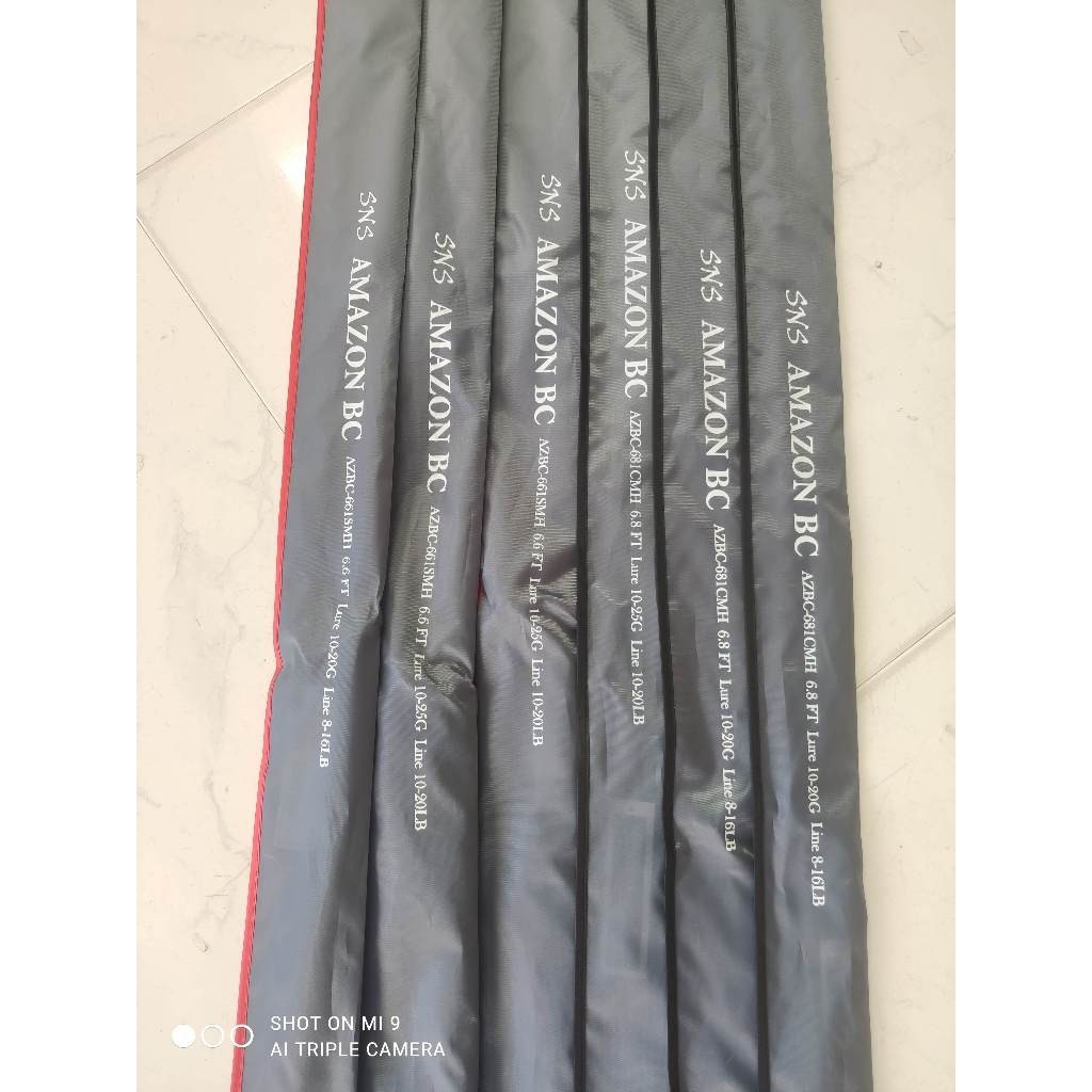 คัน SNS AMAZON BC  คันท่อนเดียว มีทั้งสปินและเบท ยาว 6.6’ และ 6.8’