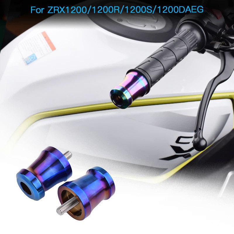 KAWASAKI รถจักรยานยนต์Handlebar Grips End Capsปลั๊กMoto Handle Barน้ําหนักSliderสําหรับKawasaki ZRX1