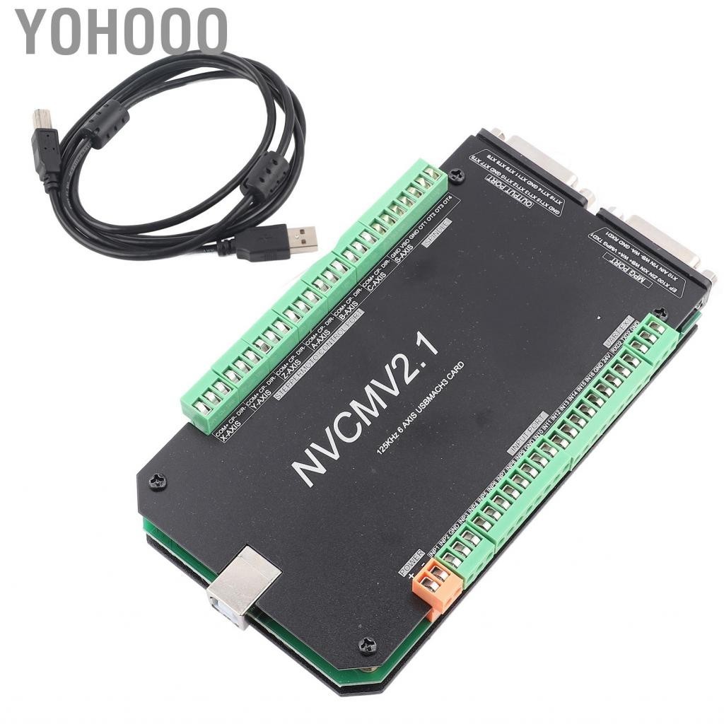Yohooo CNC Controller Board  NVCM 4 Axis MACH3 USB Interface Card for Stepper Motor