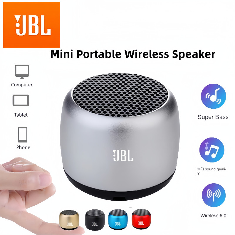 Jbl ลําโพงซับวูฟเฟอร์สเตอริโอบลูทูธ HIFI ขนาดเล็ก แบบพกพา สําหรับโทรศัพท์มือถือ คอมพิวเตอร์ เครื่องเล่นเพลง