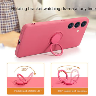 เคส Samsung A17 5G 4G A56 A36 A26 A16 A06 โทรศัพท์มือถือซิลิโคนกันกระแทกพร้อมแหวนแม่เหล็กสําหรับ