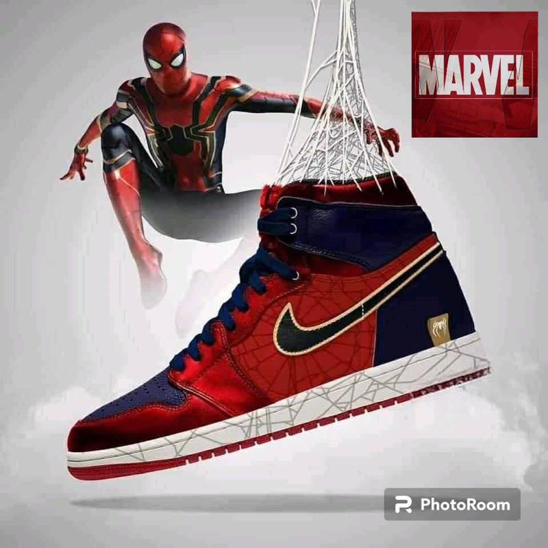 Nike Air Jordan X superhero Mavel Spider Man (ขนาด 40-46) 1250