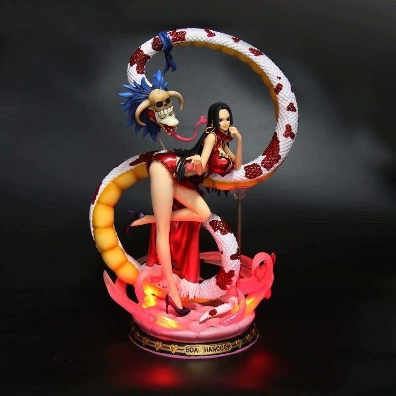 In stock Pirate GK Hot Clothes Boa Hancock Hankokku Snake Ji Luminous Hand-Made