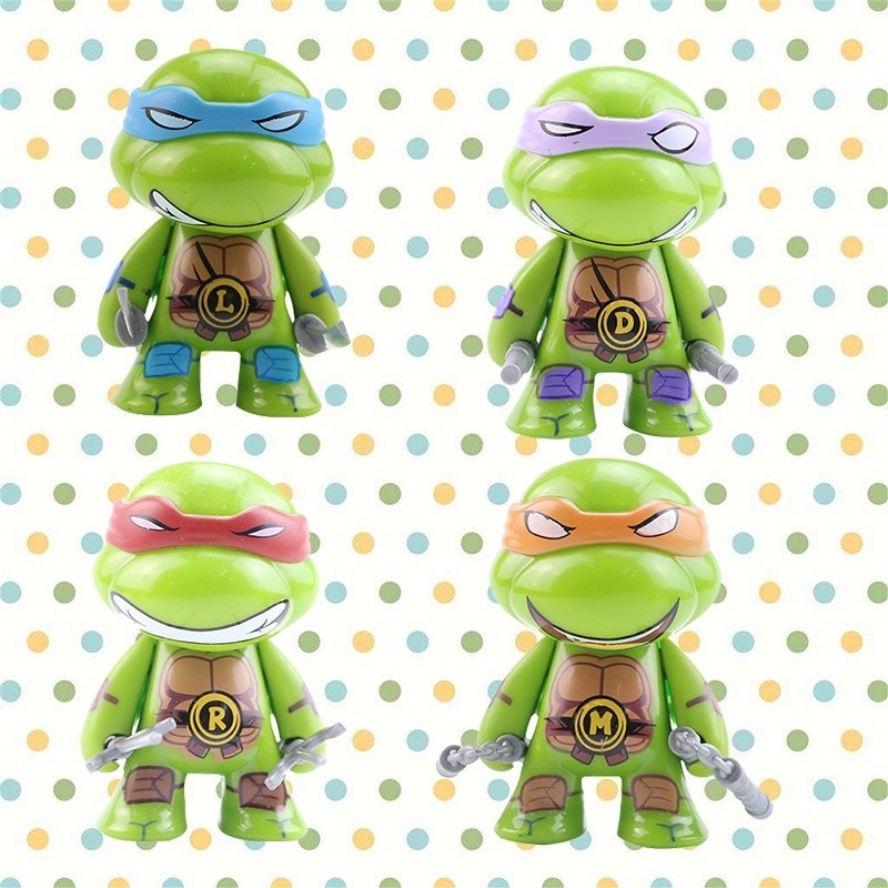 สินค้าที่มีอยู่ 4Q Teen Version Mutant Ninja Turtles ชุด 4 รูป Action Figure Zoro Zoro