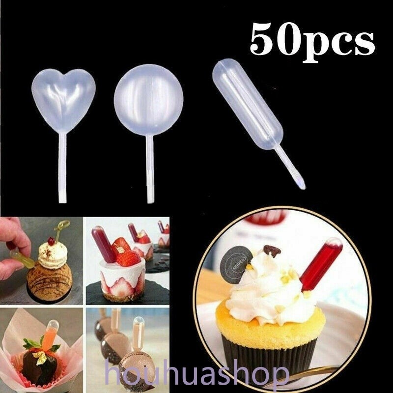 หยดแยม ขนาดเล็ก แบบใช้แล้วทิ้ง สําหรับตกแต่งคัพเค้ก ซอส ขนมหวาน