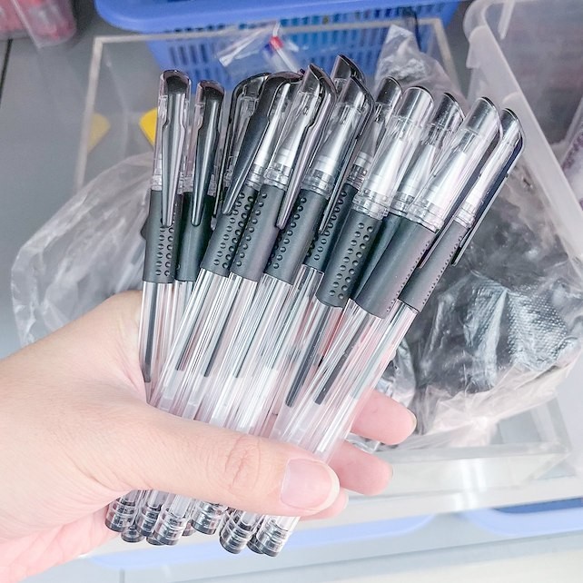 ปากกาเจลหมึกดำ 0.38 //GL-