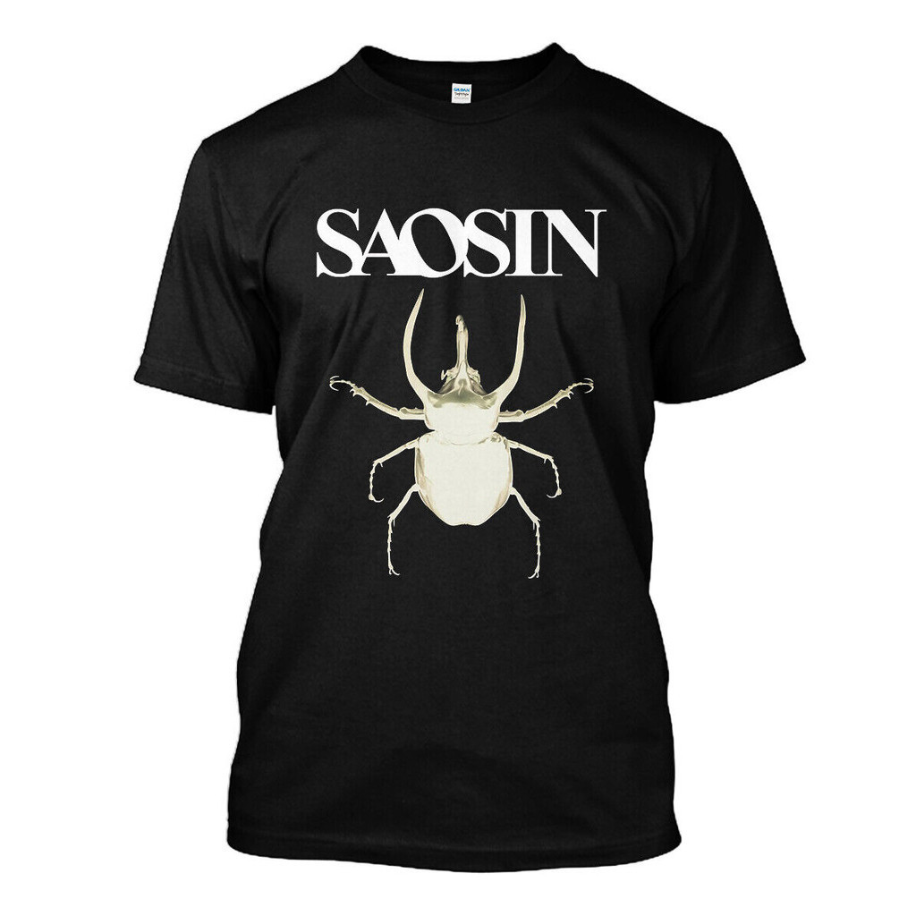 ออกแบบใหม่ Saosin Black Fasion เสื้อยืด Mans