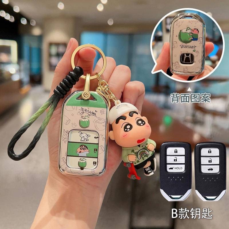 พวงกุญแจ พวงกุญแจรถ ปลอกกุญแจ Honda City CRV 11th Gen Civic WRV Jazz brv XRV FIT HRV brv Accord กรอบกุญแจ เคสกุญแจ เคสรีโมท