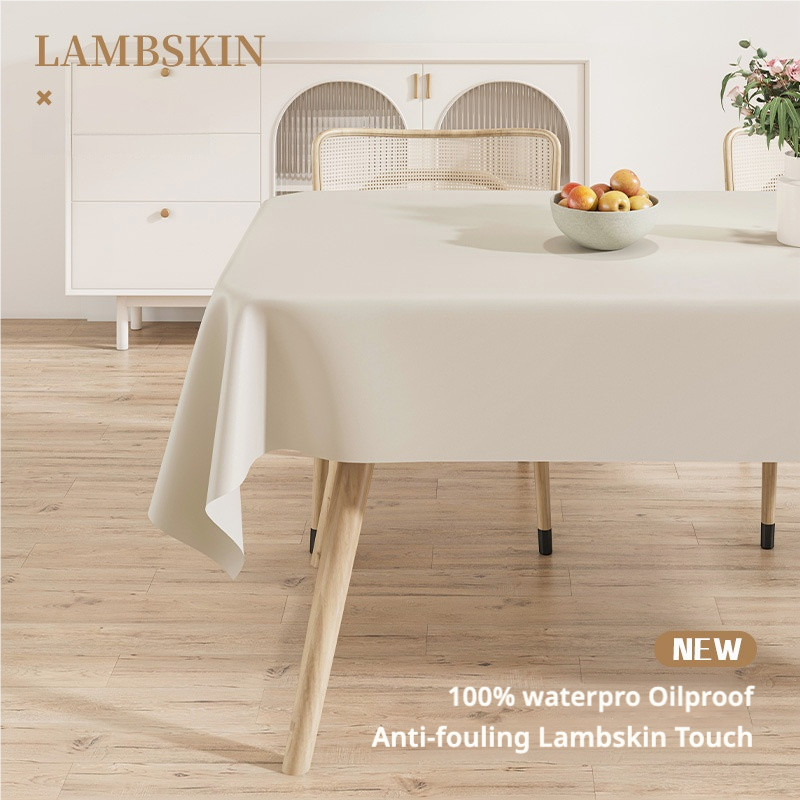 ผ้าคลุมโต๊ะกันน้ำมันกันน้ำ, ผ้าปูโต๊ะหนัง Lambskin PU, ผ้าคลุมโต๊ะกาแฟร้านอาหาร, ผ้าคลุมโต๊ะสี่เหลี่ยม