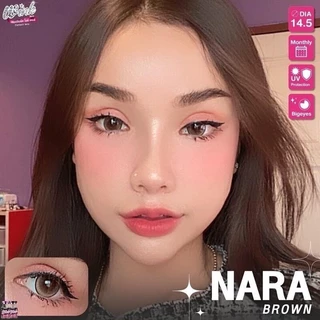 คอนแทคเลนส์(บิ๊กอาย) Nara Brown / Gray / Black (Wink) ⭐️ลายฮิต ขายดีมาก กรองแสงกันยูวี