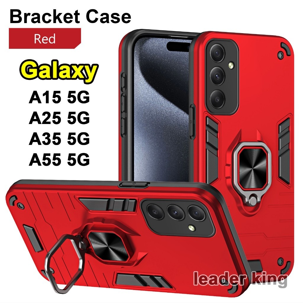 เคส วงแหวน ตั้งได้ สําหรับ Samsung Galaxy A06 A16 S24FE A26 A36 A56 A05 A05S A55 A35 A25 A15 4G/5G เคสกันกระแทก 042