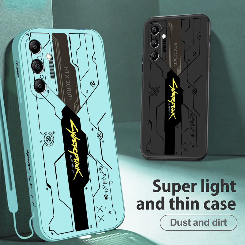 เคสซิลิโคนนิ่ม ลาย Cyber Liquid Punk สําหรับ Samsung Galaxy A55 A54 A53 A25 A24 A14 A15 A05 A05S A52 A52S 4G 5G