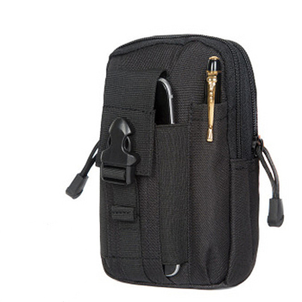Tactical Belt Waist bag ผู้ชายกระเป๋านุ่มยุทธวิธีเข็มขัดเอวถุงเล็กทหารเอวกระเป๋าวิ่งกระเป๋าตั้งแคมป์เดินทางนุ่มกลับ