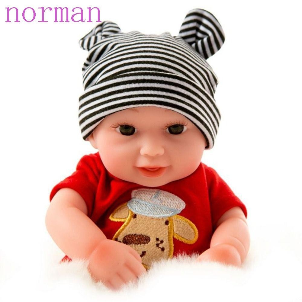 Norman ตุ๊กตาเด็กทารกแรกเกิด, ตุ๊กตาเด็กวัยหัดเดิน สัมผัสนุ่มจริง, ตุ๊กตาเด็กแรกเกิด เสื้อผ้าที่มีสีสันเหมือนจริง ซิลิโคน ตุ๊กตาเด็กแรกเกิด ของเล่นเด็ก