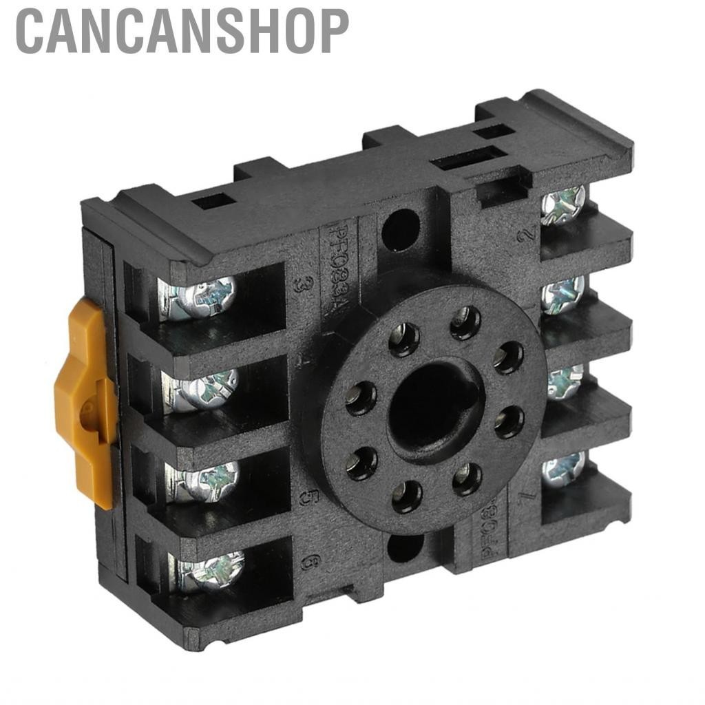 Cancanshop Power Relay Base Rail Installation 8 Pins 220V AC PF083A Time