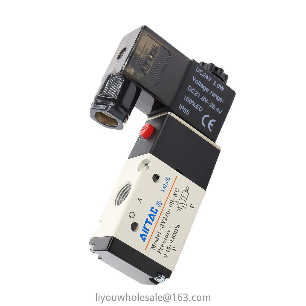 AirTac/Solenoid Valve Two-Pass Reversing Valve Air Valve วาล์วควบคุมวาล์ว 3V210-08-NC 3V310-08-NC