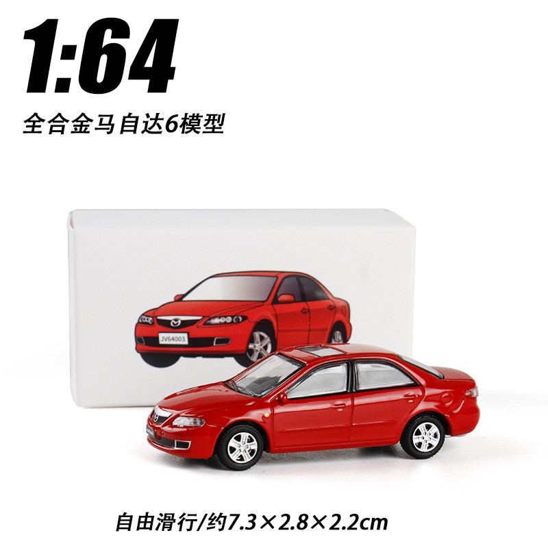 ⭐24ชม.⭐ JKM 1:64 Mazda 6 Sedan Full Alloyโช้คอัพรถโลหะผสมรุ่นเลื่อนของเล่นรุ่นของเล่นDiecastรถ