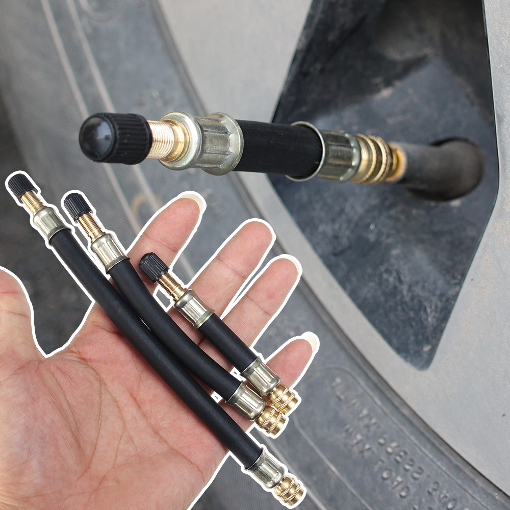 แบบพกพายางรถวาล์ว Connector-อัตโนมัติรถจักรยานยนต์จักรยาน Accessories-10/15/21 ซม.ยาง Inflator Extensions Tube Adapter-Universal Tyre Inflatable ท่อยาง