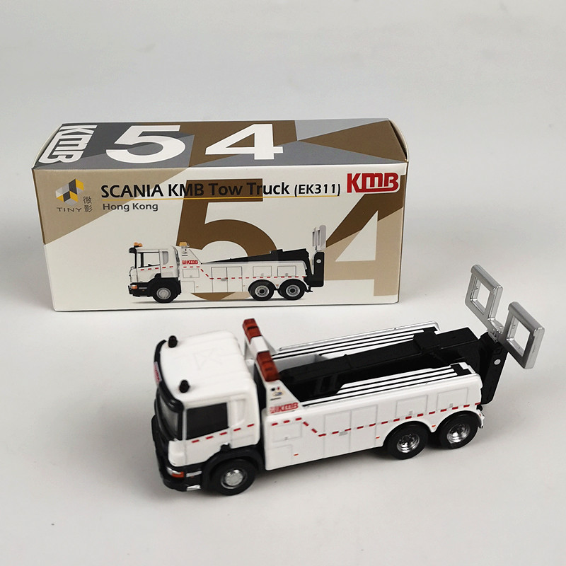 New Tiny 54 Hong Kong KMB Scania Tow Truck 1/110 Diecast Model 017375
