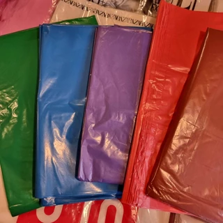 ถุงพลาสติกใส่ของขนาดใหญ่ ถุงตราเชอรี่ ถุงสีฟ้า ถุงสีม่วง ถุงใหญ่ ถุงเนื้อเหนียว