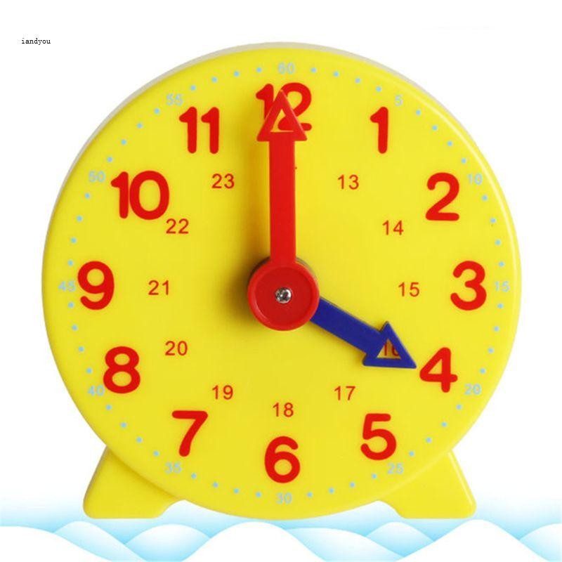 Learning Student Learning Clock for Time Teacher Gear Clock 4 Inch 12/24 Hour