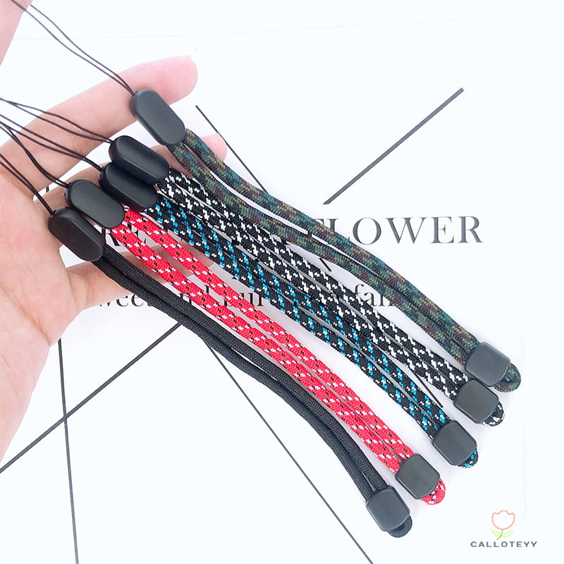 สายเชือกคล้องมือสายคล้องโทรศัพท์มือถือ เชือกสั้น ปรับได้ ดิสก์ U เชือกสำหรับแก้วน้ำ MP3 เชือกสำหรับพัดลม เชือกไนลอนสั้น-