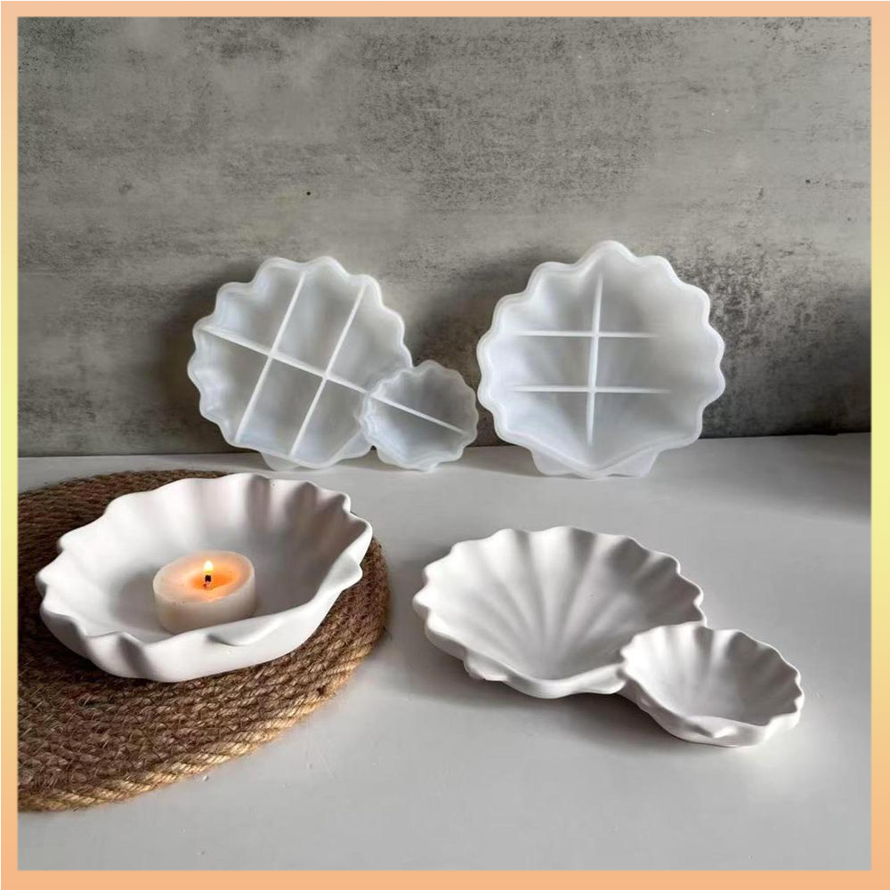 จานซิลิโคน Moulds สองถาดขนาดบริษัทปูนปลาสเตอร์แม่พิมพ์หยด Moulds