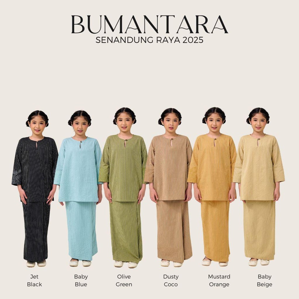 Baju Kurung Raya 2025 Bumantara Kurung Kids Theins