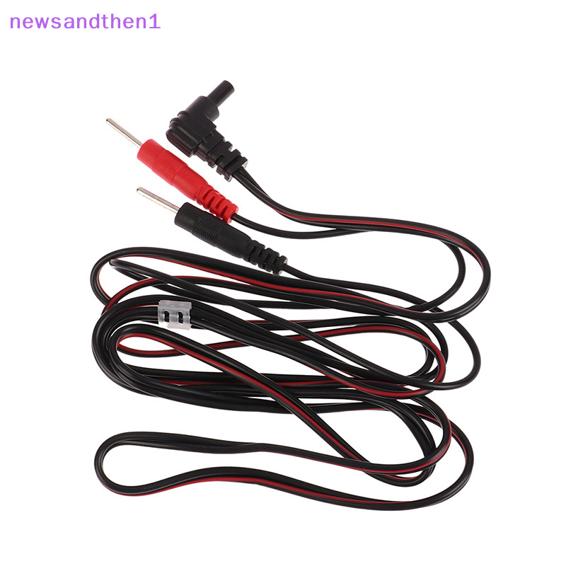 Newsandthen1 อิเล็กโทรดตะกั่วลวดสายเคเบิล Tens เครื่องนวด 2.35 มม. การเชื่อมต่อ