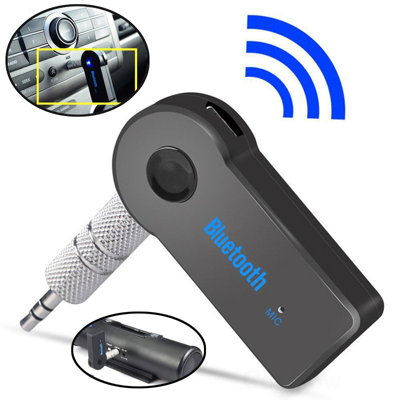 2 in 1 ตัวรับส่งสัญญาณบลูทูธไร้สาย V5.0 ปลั๊กแจ็ค 3.5 มม. สําหรับรถยนต์ เพลง หูฟัง Aux ลําโพงแฮนด์ฟรี โทรศัพท์
