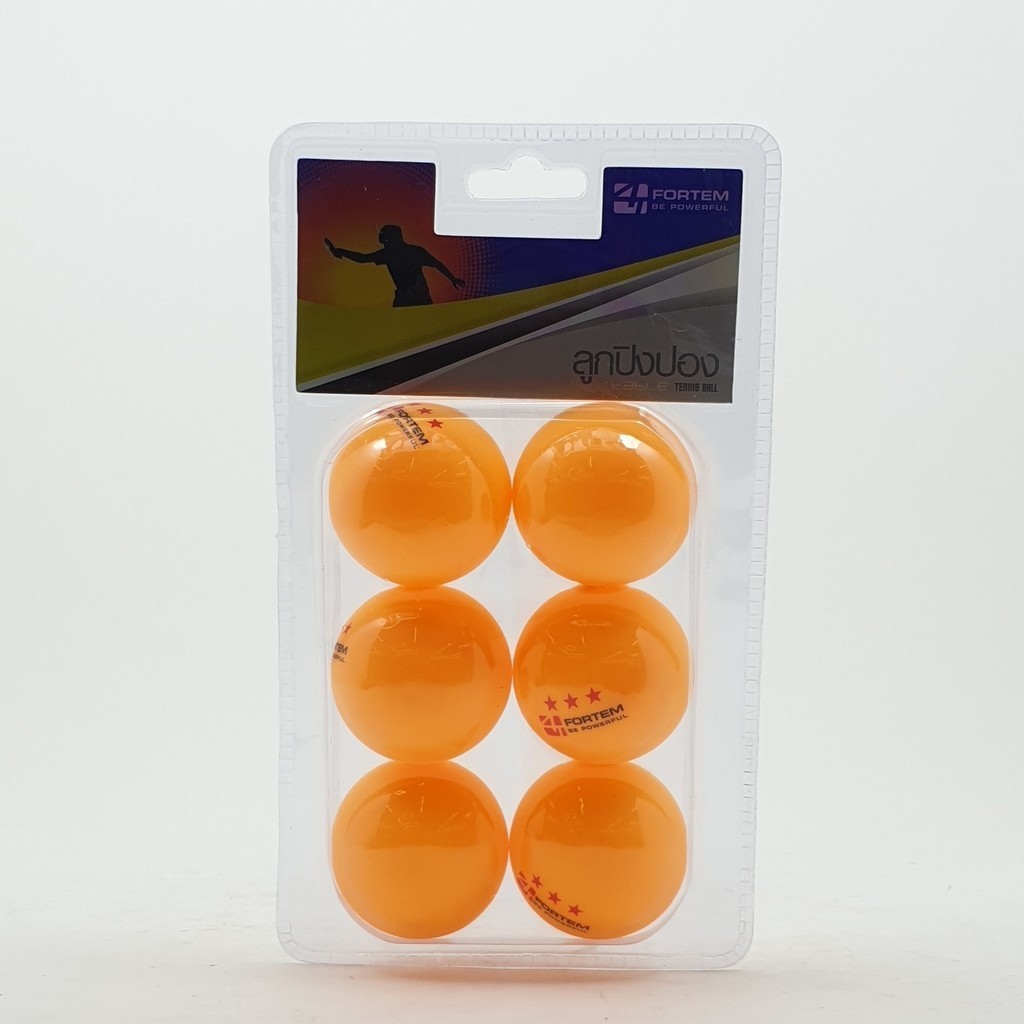 LOCAL789 4TEM ลูกปิงปอง  3 ดาว รุ่น SG-9284 เส้นผ่าศูนย์กลาง 4 ซม. (6 ลูก/แพ็ค) สีส้ม  ร้านอยู่ในไทย