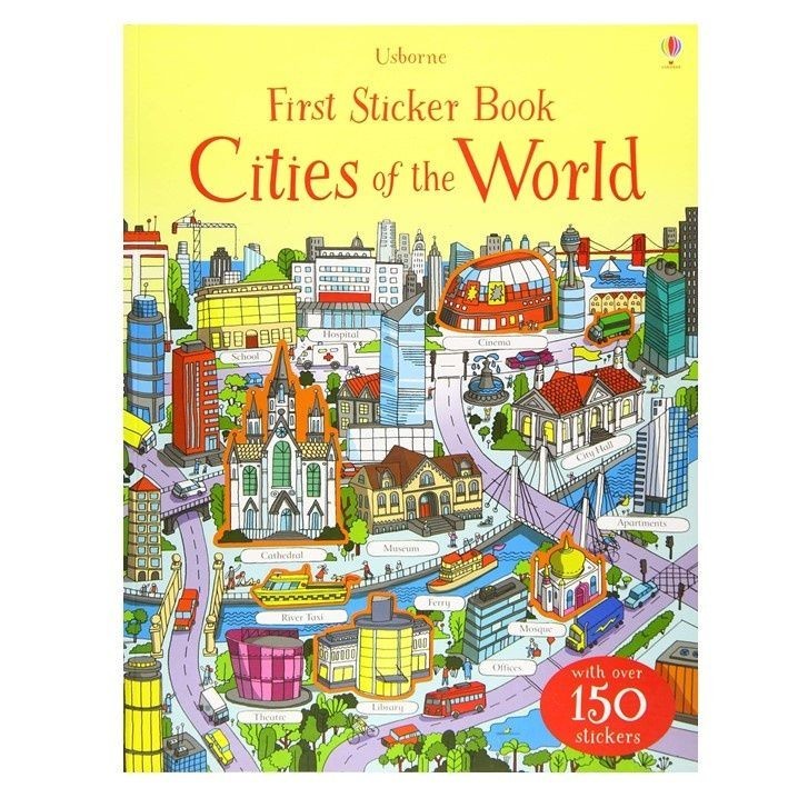 Usborne First Sticker Book Cities ของโลก