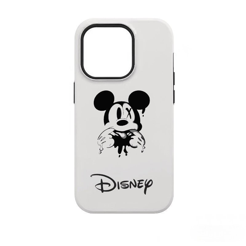 เคสโทรศัพท์มือถือแบบแข็ง กันกระแทก ลายมิกกี้เมาส์ สองชั้น สําหรับ Iphone 15 14Promax 14 13pro 12 11p