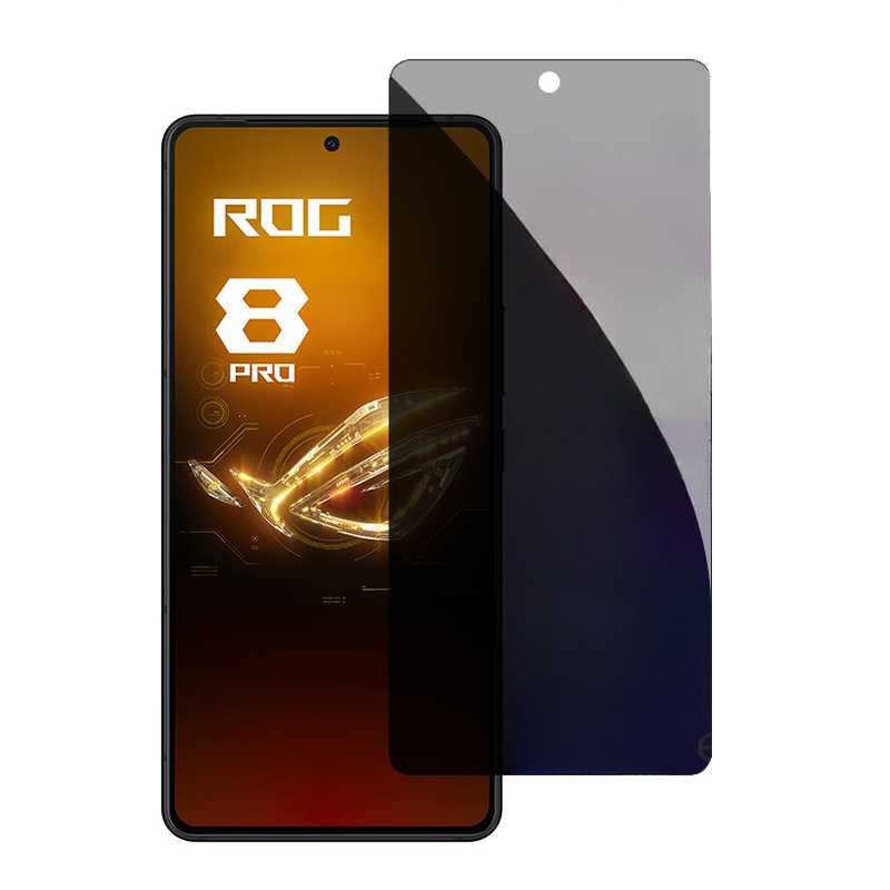 ฟิล์มกระจกนิรภัยกันรอยหน้าจอ ปลดล็อกด้วยแสงสะท้อน เพื่อความเป็นส่วนตัว สําหรับ ASUS ROG Phone 8 Pro ASUS Rog8 Rog8Pro