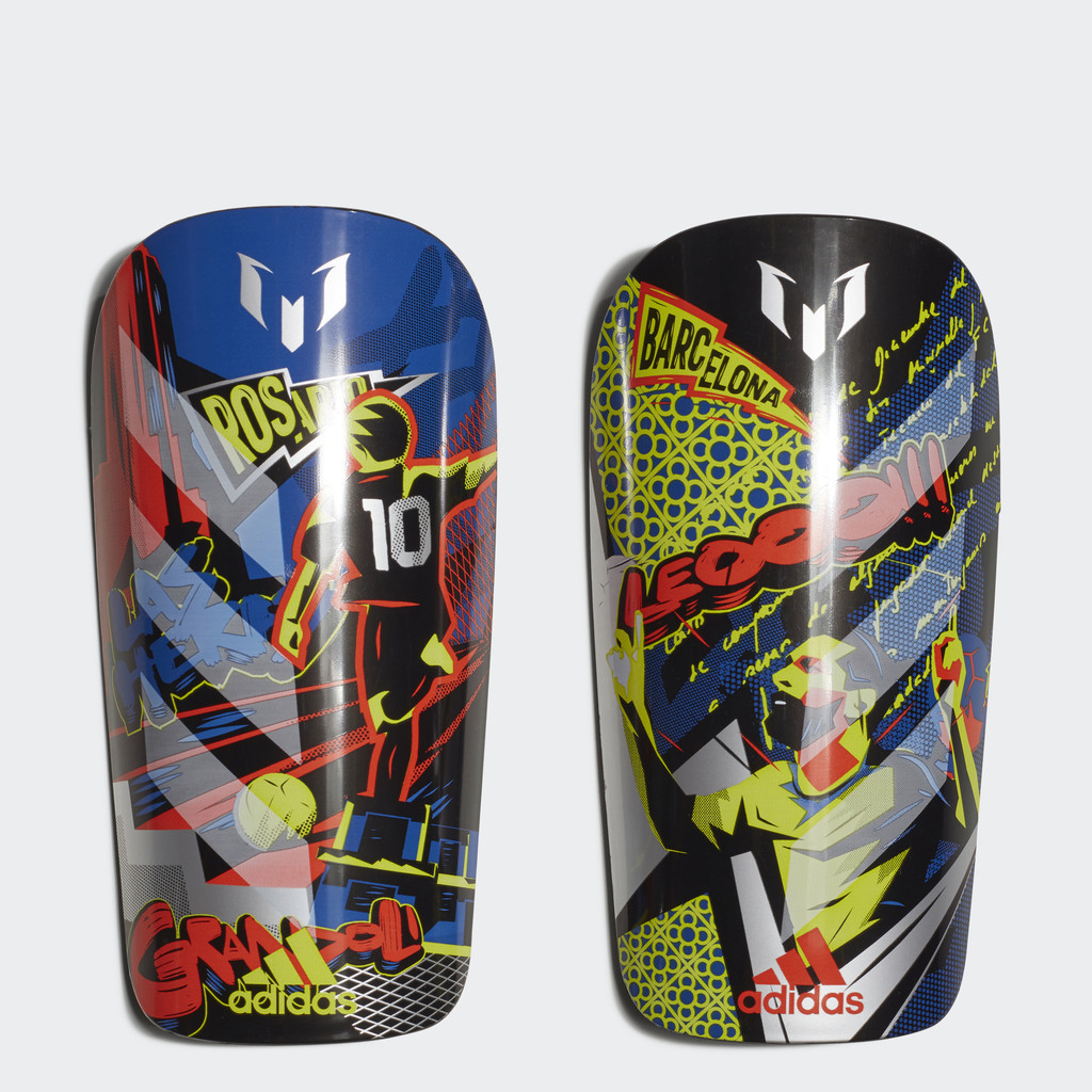 adidas ฟุตบอล สนับแข้ง Messi Club Unisex สีน้ำเงิน FS0309
