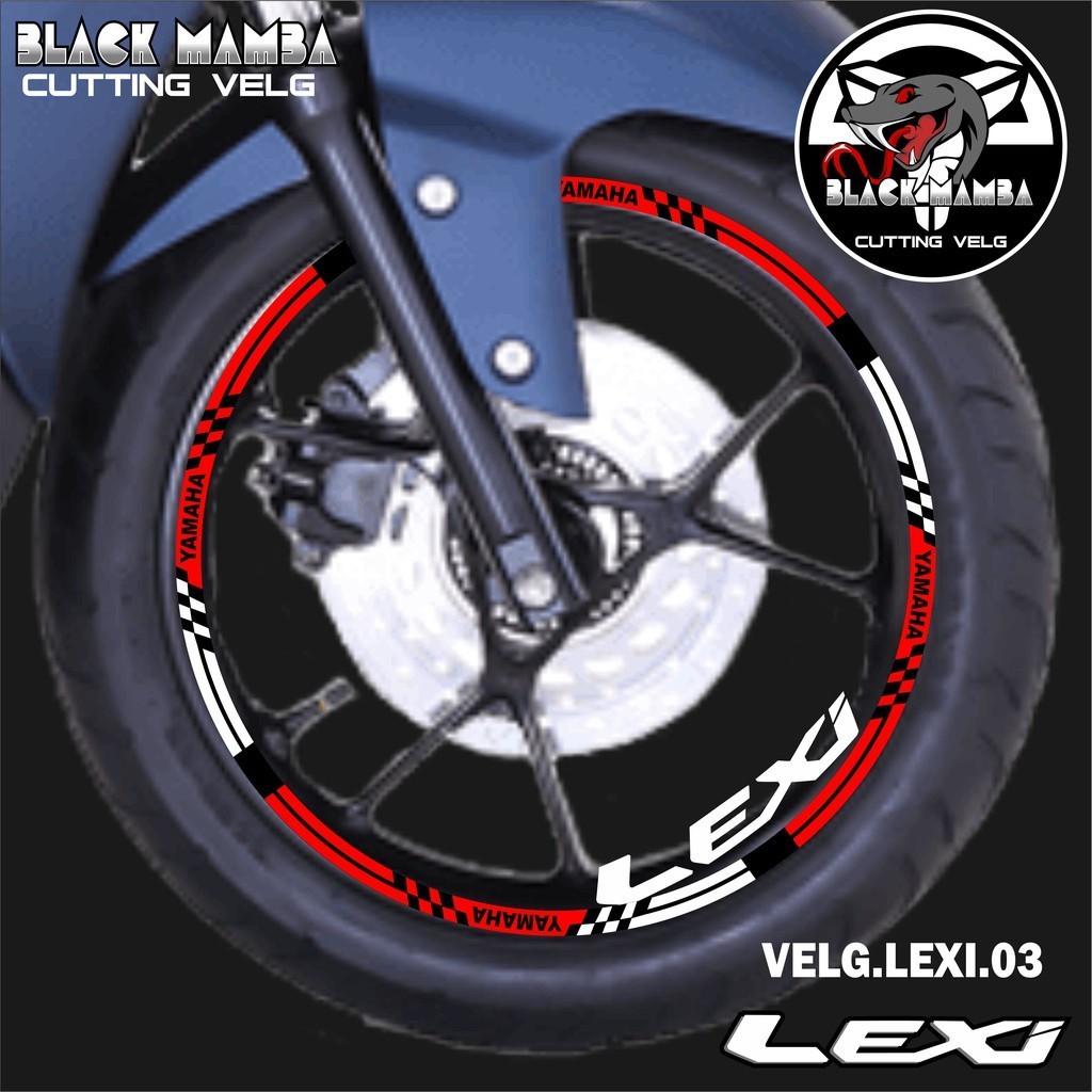 Lexi VELG CUTTING STICKER - LIST STICKER VARIATIONS OF YAMAHA LEXI 03 TIRE/VELS