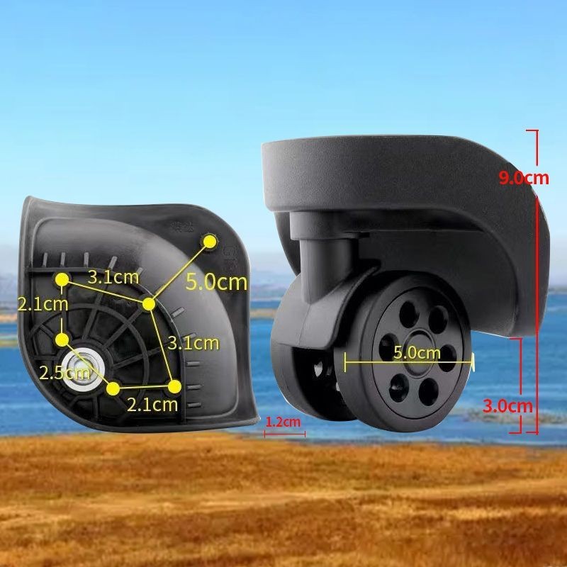 รถเข็นกระเป๋าเดินทางอุปกรณ์เสริมล้อ LBJ B-162 LK ขนาดเล็ก/DL-A168S Rongda G185 ขนาดเล็ก Universal ล้