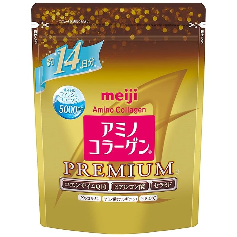 【ส่งตรงจากญี่ปุ่น】Amino Collagen Premium 14 วัน 98 กรัม Meiji

