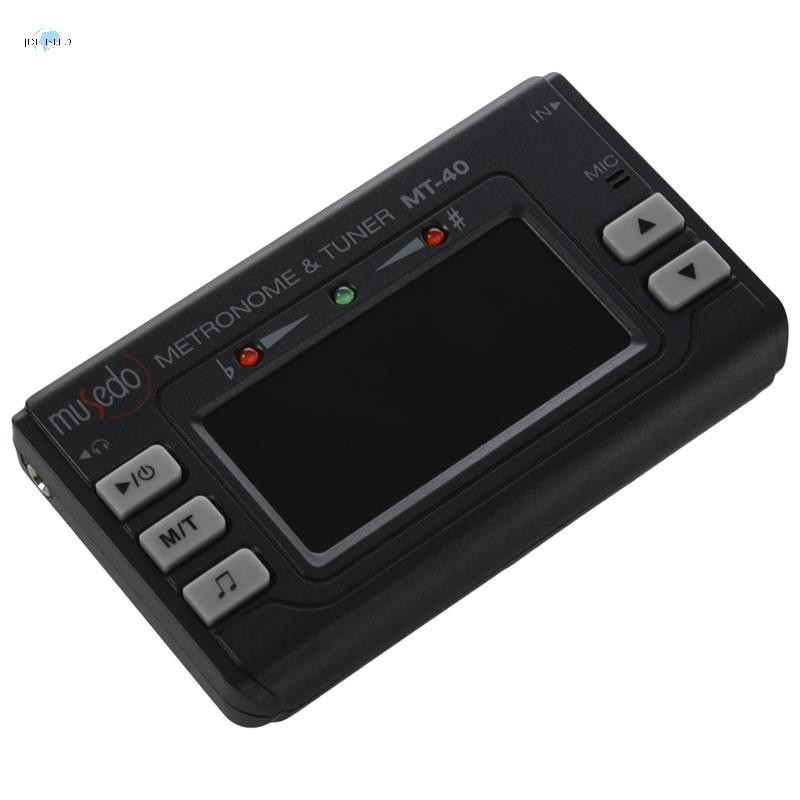 Musedo Mt - 40 จูนเนอร์กีตาร์ไฟฟ้าดิจิตอล 3 In 1 Lcd Guitar Tuner