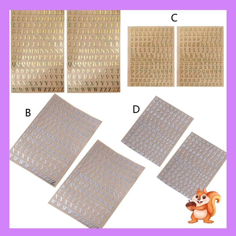 Siy สติกเกอร์ตัวอักษร สีเงิน สีทอง มีกาวในตัว สําหรับตกแต่ง
