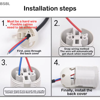 BSBL หลอดไฟ Led ฐานโคมไฟผู้ถือ AC Lampholder E14 E27 M10 ซ็อกเก็ตจี้ไฟฟ้าซ็อกเก็ตสกรูโคมไฟ Shade Converter BL