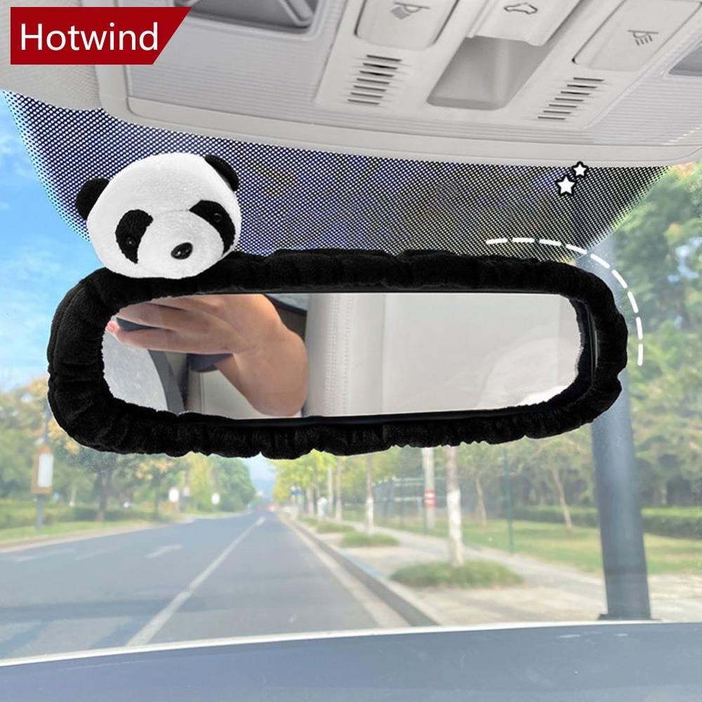 Hotwind ฝาครอบกระจกมองหลัง ภายในรถยนต์ ลายกระต่ายน่ารัก B5F7