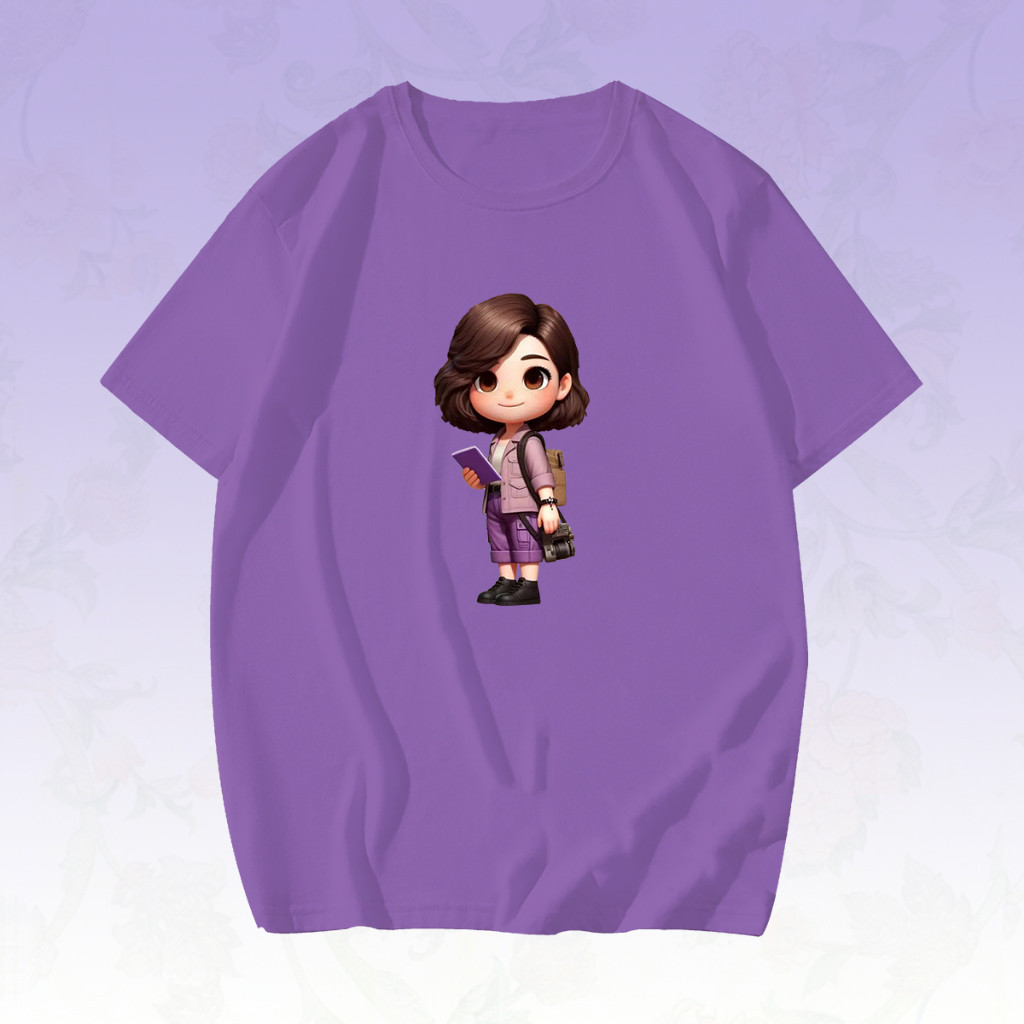 เสื้อม่วง เรารักพระเทพ เสื้อยืดลายเรารักพระเทพมี 3 แบบ