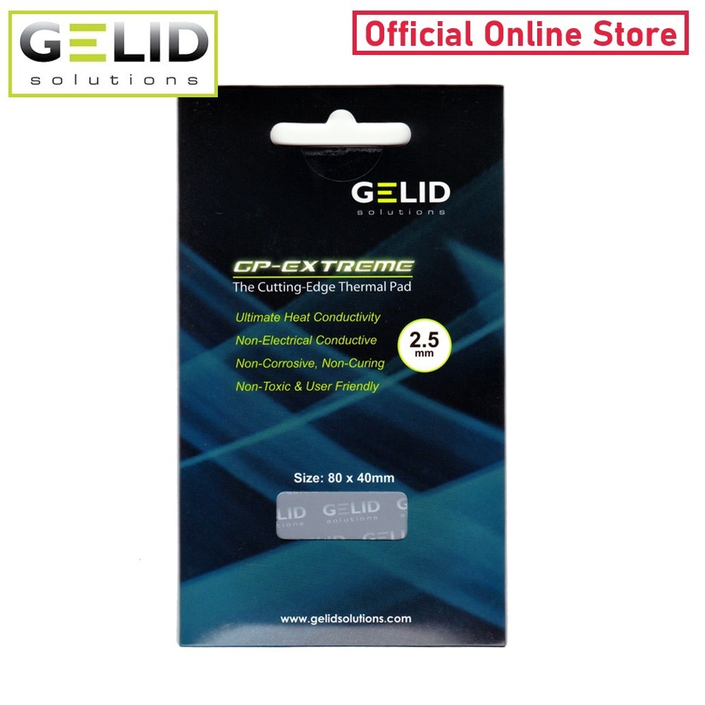 [Gelid Solutions Store] GP-EXTREME Thermal Pad 80x40x2.5 mm./12.0 W/mK (TP-GP01-F)