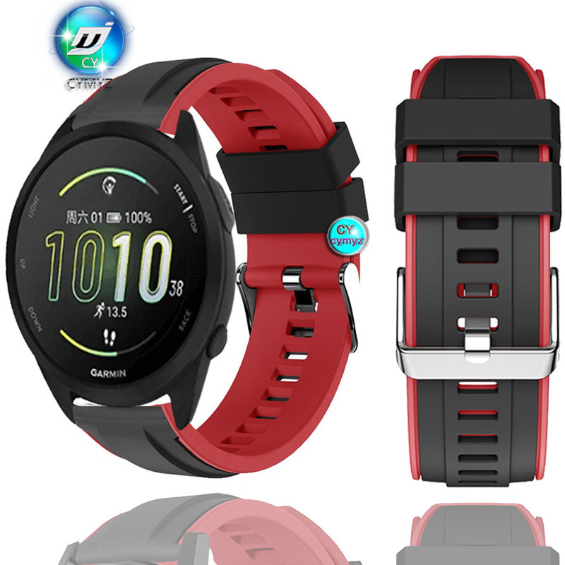 สายนาฬิกาข้อมือซิลิโคน สําหรับ Garmin Forerunner 165 Garmin Forerunner 165