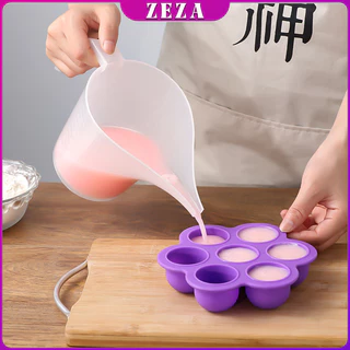 ZEZA ถ้วยตวงปากยาว ถ้วยตวงพลาสติก ที่หยอดแป้ง กรวยหยอดแป้ง
